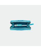 Cartera Bridget de piel oceánica - 14 x 10 cm
