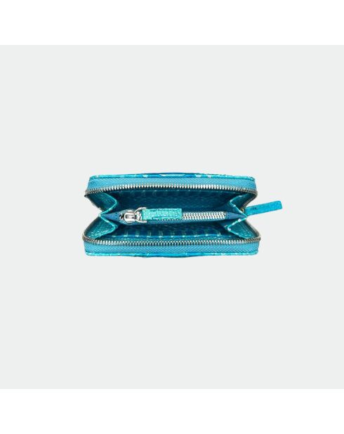 Cartera Bridget de piel oceánica - 14 x 10 cm