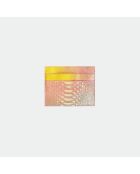 Portacarte Kiko sunrise in pelle - 10,5 x 8,5 cm