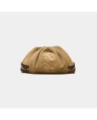 Sac bandouliere souple Uniq en cuir big camargue tabac - 31 x 20 cm