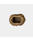 Sac bandouliere souple Uniq en cuir big camargue tabac - 31 x 20 cm