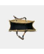 Sac bandouliere Giorgio en cuir velvet tabac - 30,5 x 40 cm