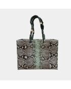 Sac bandouliere Giorgio en cuir army - 30,5 x 40 cm