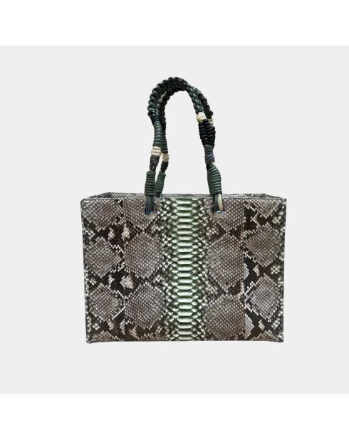Sac bandouliere Giorgio en cuir army - 30,5 x 40 cm