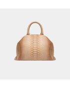 Sac bandouliere souple Jade en cuir macchiato - 35 x 22 cm