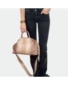 Sac bandouliere souple Jade en cuir macchiato - 35 x 22 cm
