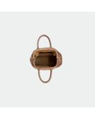 Sac bandouliere souple Jade en cuir macchiato - 35 x 22 cm