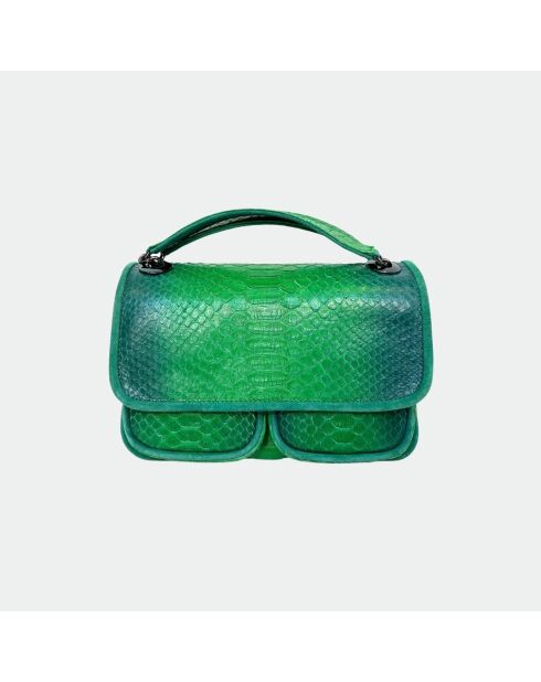 Sac bandouliere Theresa en cuir jungle - 23,5 x 17 cm