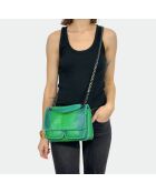 Sac bandouliere Theresa en cuir jungle - 23,5 x 17 cm
