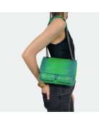 Sac bandouliere Theresa en cuir jungle - 23,5 x 17 cm