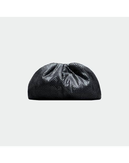 Funda de piel suave con purpurina negra brillante para bebé, 23 x 18 cm