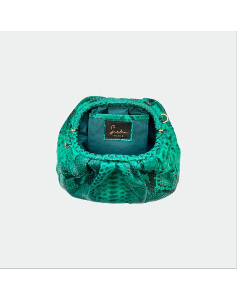 Funda blanda Uniq de piel esmeralda grande - 31 x 20 cm