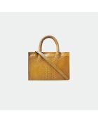 Sac bandouliere Ana en cuir naturel - 31 x 13,5 cm
