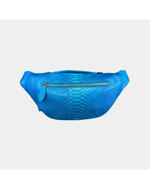 Riñonera Mike de piel Deep Ocean, 34,5 x 14,5 cm