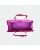 Sac bandouliere Giorgio en cuir cerise - 30,5 x 40 cm