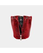 Sac bandouliere Amber en cuir red devil - 22 x 20 cm