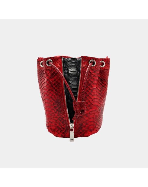 Sac bandouliere Amber en cuir red devil - 22 x 20 cm