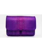 Sac bandouliere Theresa en cuir iris - 23,5 x 17 cm