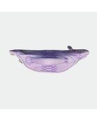 Sac Banane Mike en cuir lilas - 34,5 x 14,5 cm