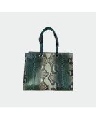 Sac bandouliere Giorgio en cuir mint - 30,5 x 40 cm