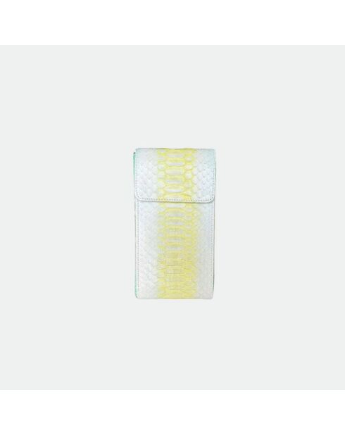 Funda de piel Meghan Mojito - 17,5 x 10 cm