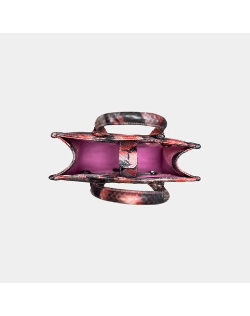 Sac bandouliere Ana en cuir red lava - 31 x 13,5 cm