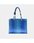 Sac Giorgio en cuir deep ocean - 30,5 x 40 cm