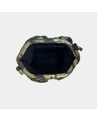 Bolso de hombro Uniq de piel suave para bebé brillante militar - 23 x 18 cm
