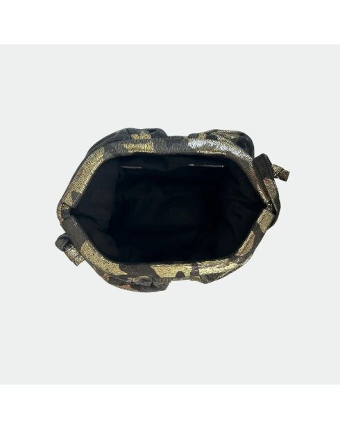 Bolso de hombro Uniq de piel suave para bebé brillante militar - 23 x 18 cm