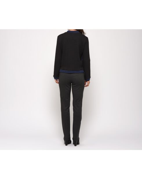 Panta Chine grau melierte Hose