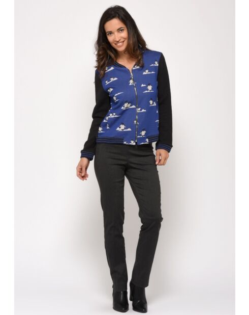 Panta Uni grau melierte Hose