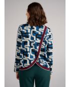 Maglione Pilou Caligraphy blu