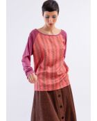 Pydie Ensemble roter Pullover
