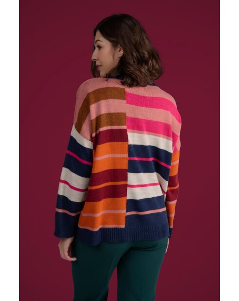 Jersey de rayas azul marino Polux