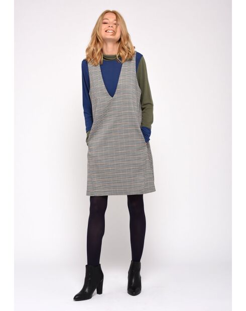 Rocco kariertes Kleid mit Kamelmuster