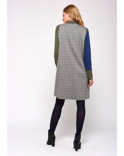 Rocco kariertes Kleid mit Kamelmuster