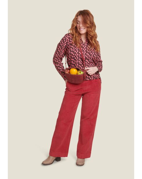 Carole Gommette roze blouse