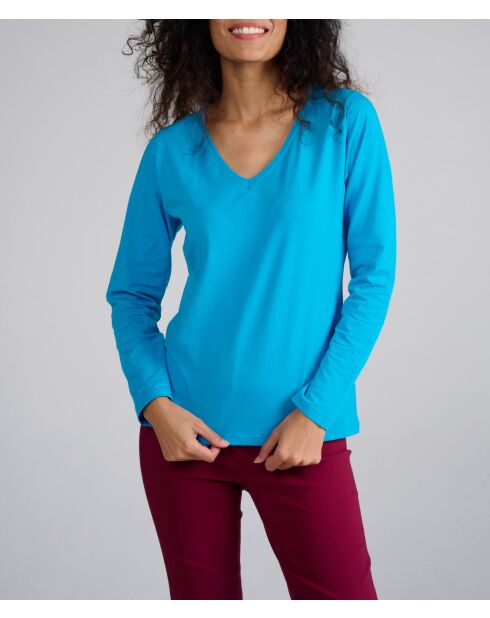 Camiseta Tecom Uni turquesa