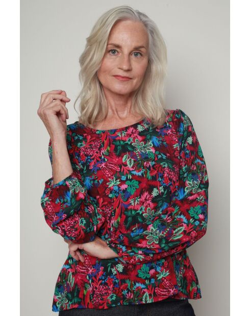 Tania Fluorescerende roze blouse