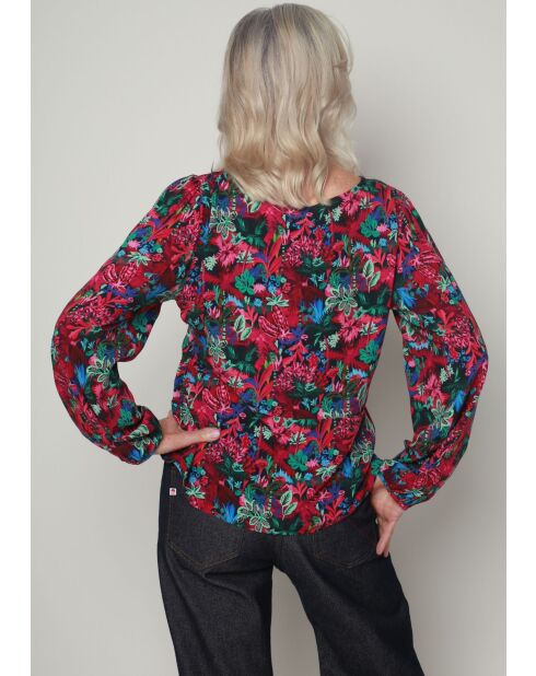 Tania Fluorescerende roze blouse