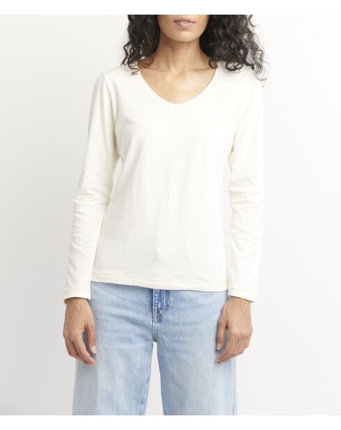 T-shirt Tecov Uni écru