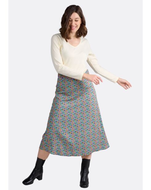 Jinol Flowerpower veelkleurige rok