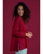 Terane Uni burgunderfarbenes T-Shirt