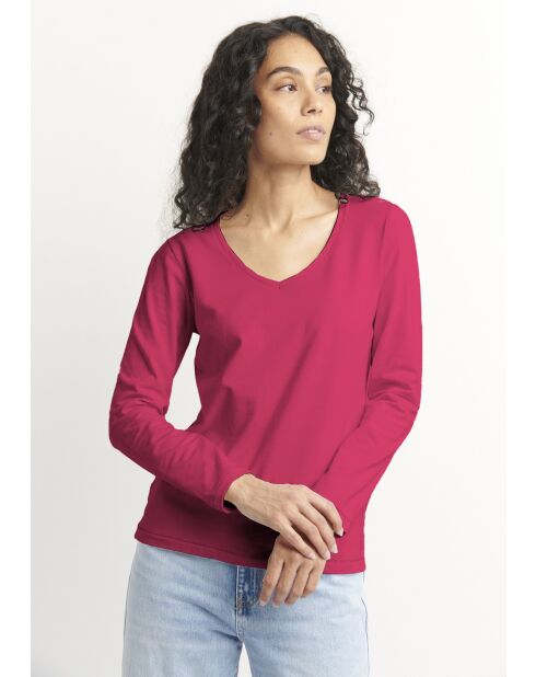 Camiseta Tecov Uni fucsia