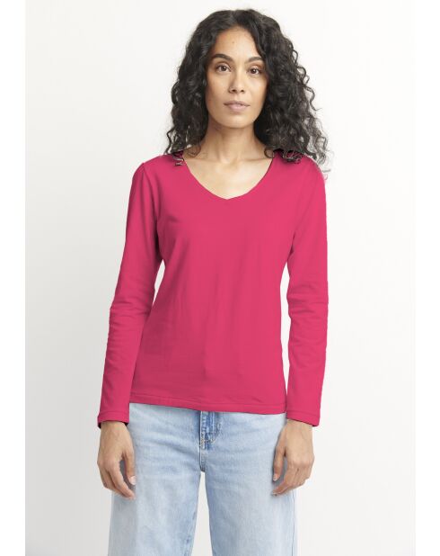 Camiseta Tecov Uni fucsia
