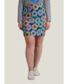 Jesfu Flowerpower veelkleurige rok
