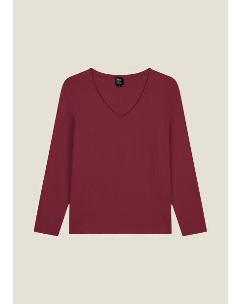 Camiseta Tecom Uni burdeos