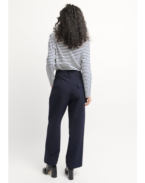Plarg Uni marineblaue Hose