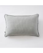 Cuscino rimovibile con bordino in garza di cotone intrecciata, rosmarino Vickie tinto - 40 x 60 cm