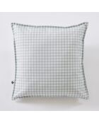 Fodera per cuscino in poliestere stampato + rivestimento in eucalipto Vickie - 45 x 45 cm